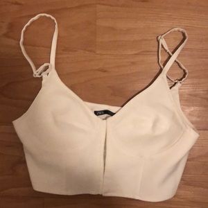 Zara bustier white